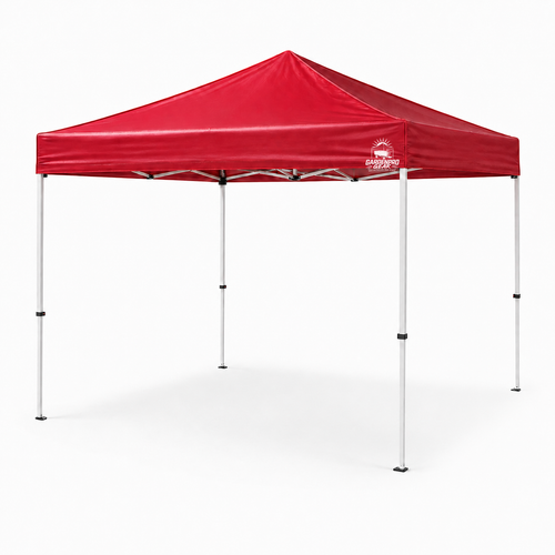 GardenPro Gear One-Push Canopy 10x10 - Red